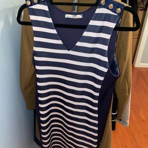 Dex midi striped dress